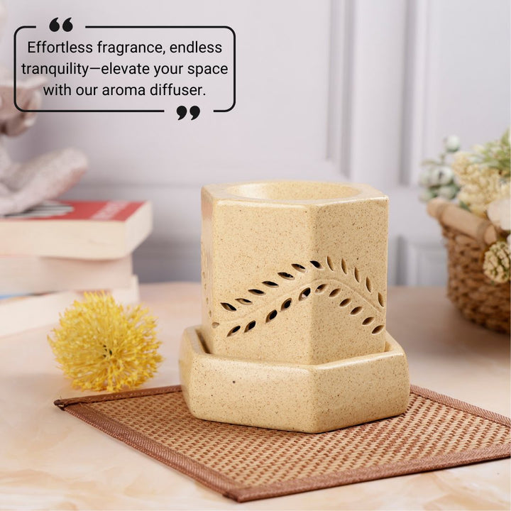 Hexagon Shape Electric Diffuser - Brown