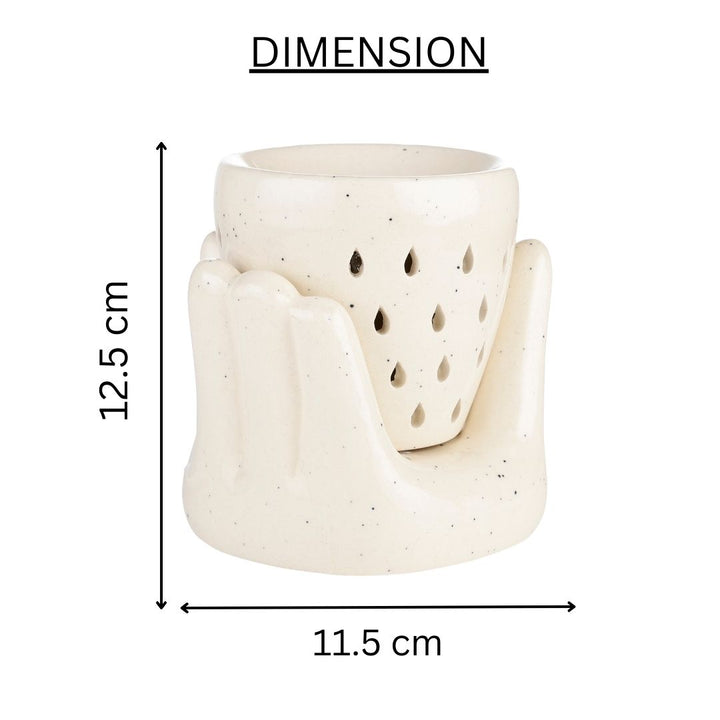 Sculpted Hand Shaped Electric Diffuser - White