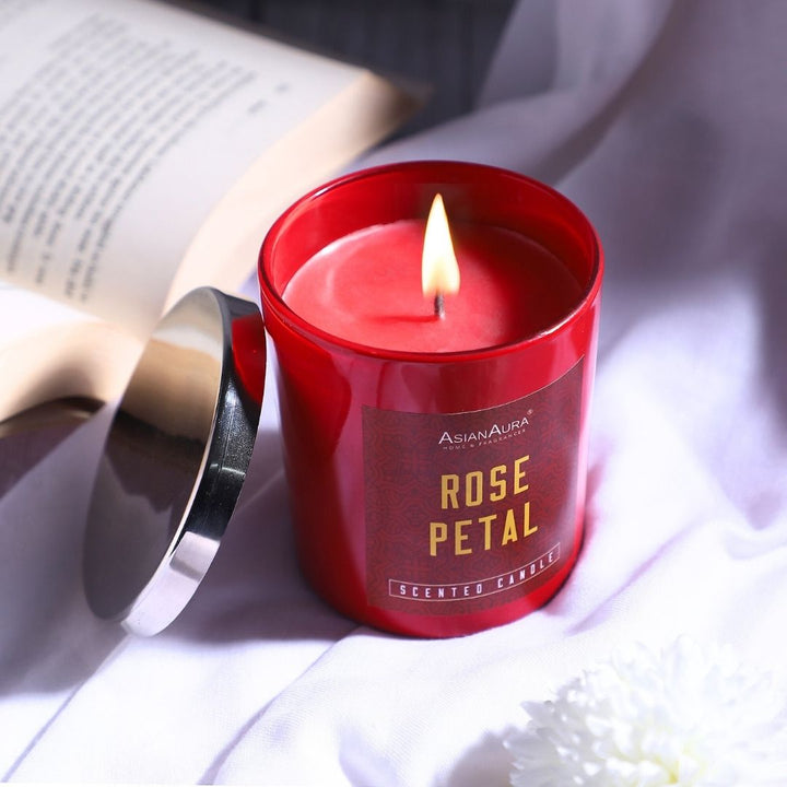 Scented Jar Candle - Rose Petal