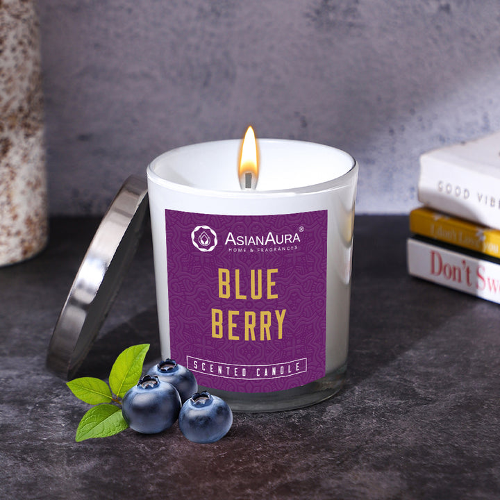 Scented Jar Candle - Blue Berry