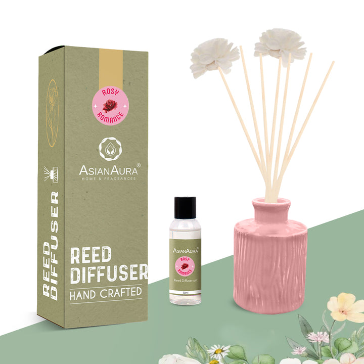 Handcrafted Reed Diffuser - Rosy Romance