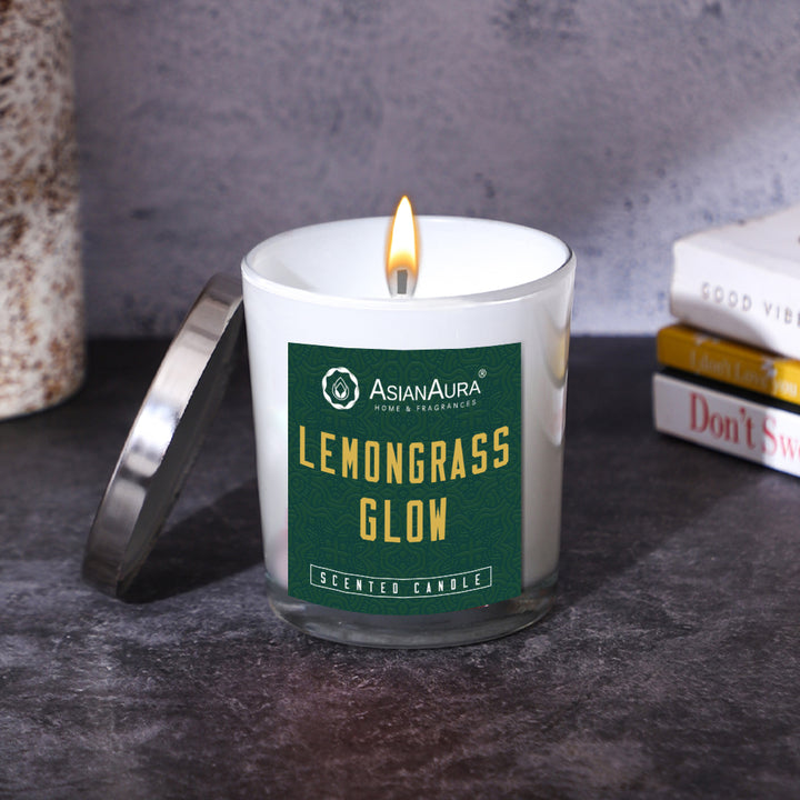 Scented Jar Candle - Lemongrass Glow