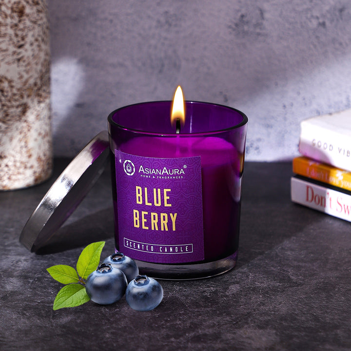 Scented Jar Candle - Blueberry