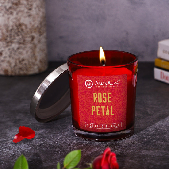 Scented Jar Candle - Rose Petal
