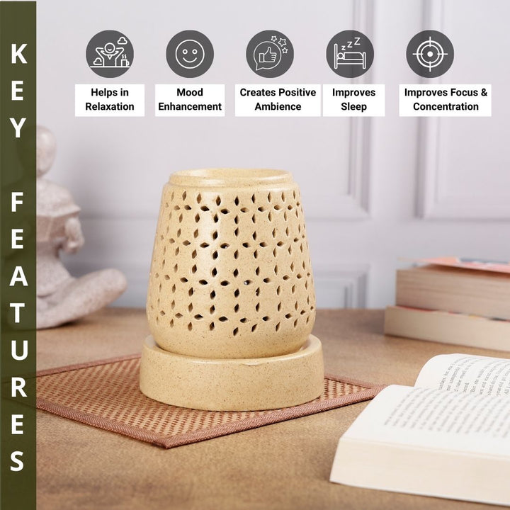 Tapered Cylindrical Shaped Electric Diffuser - Brown