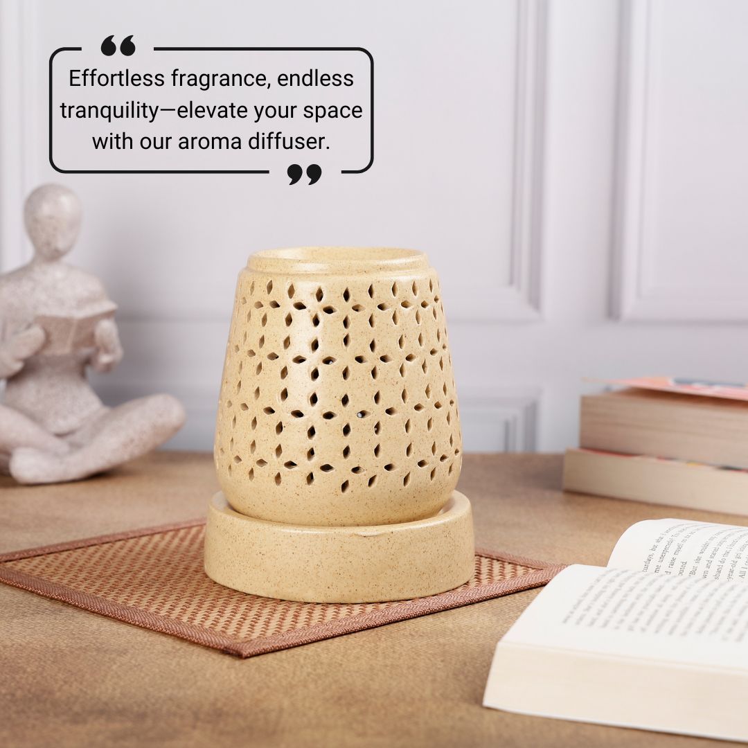 Tapered Cylindrical Shaped Electric Diffuser - Brown
