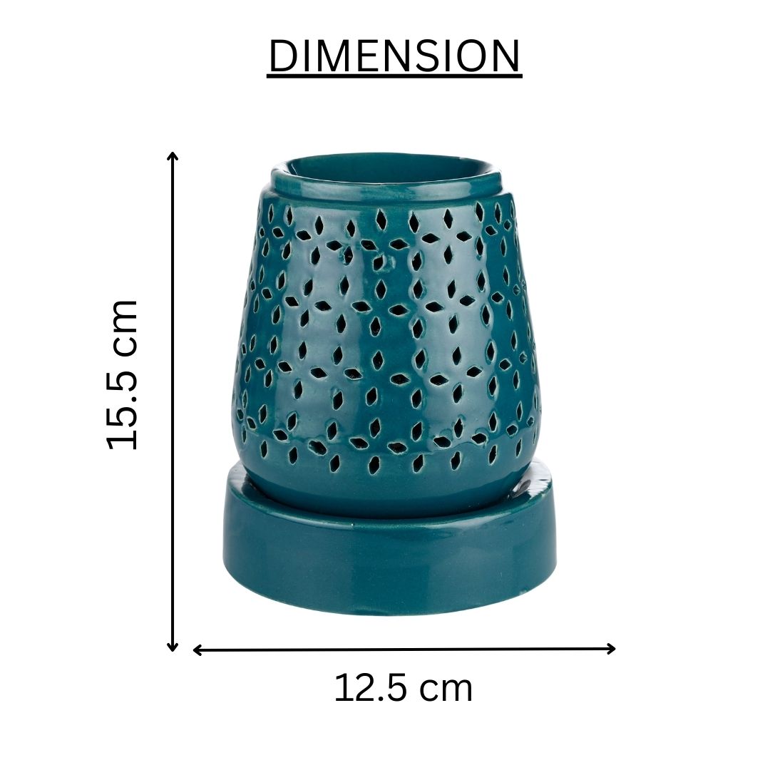 Tapered Cylindrical Shaped Electric Diffuser - Teal Green