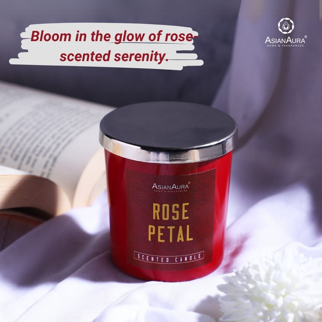 Scented Jar Candle - Rose Petal