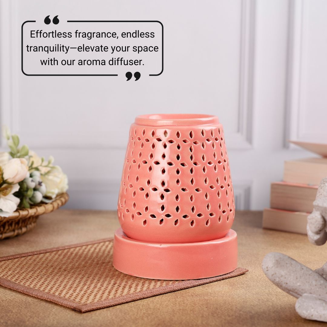 Tapered Cylindrical Shaped Electric Diffuser - Peach