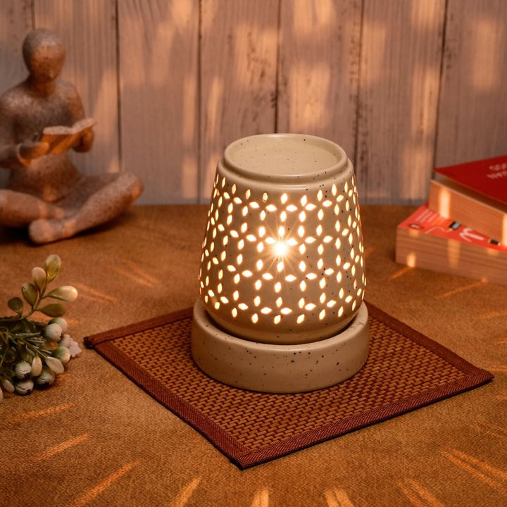Tapered Cylindrical Shaped Electric Diffuser - White