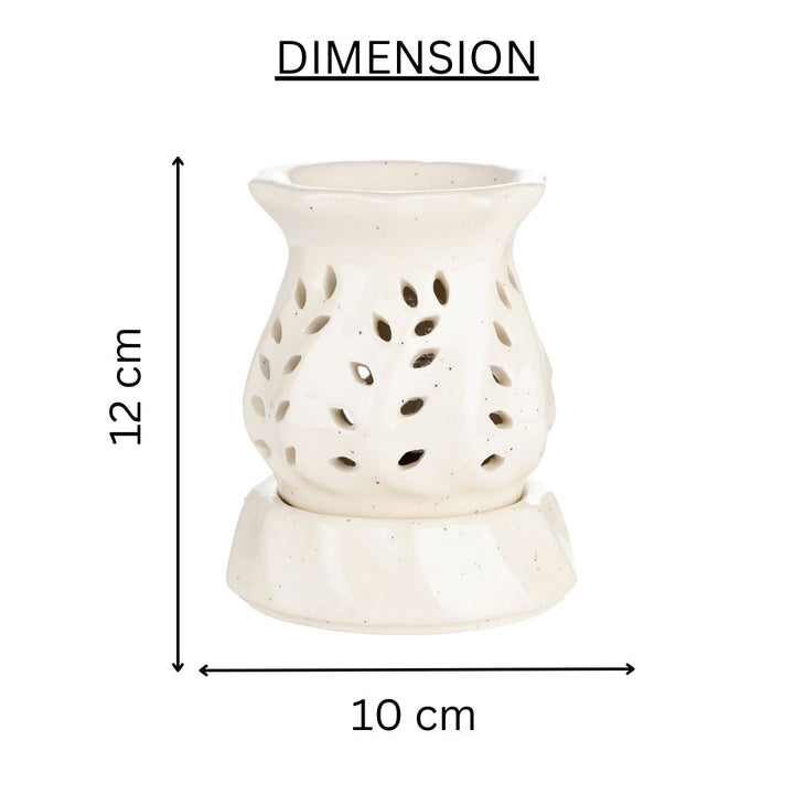 Curved Vase Electric Diffuser - White
