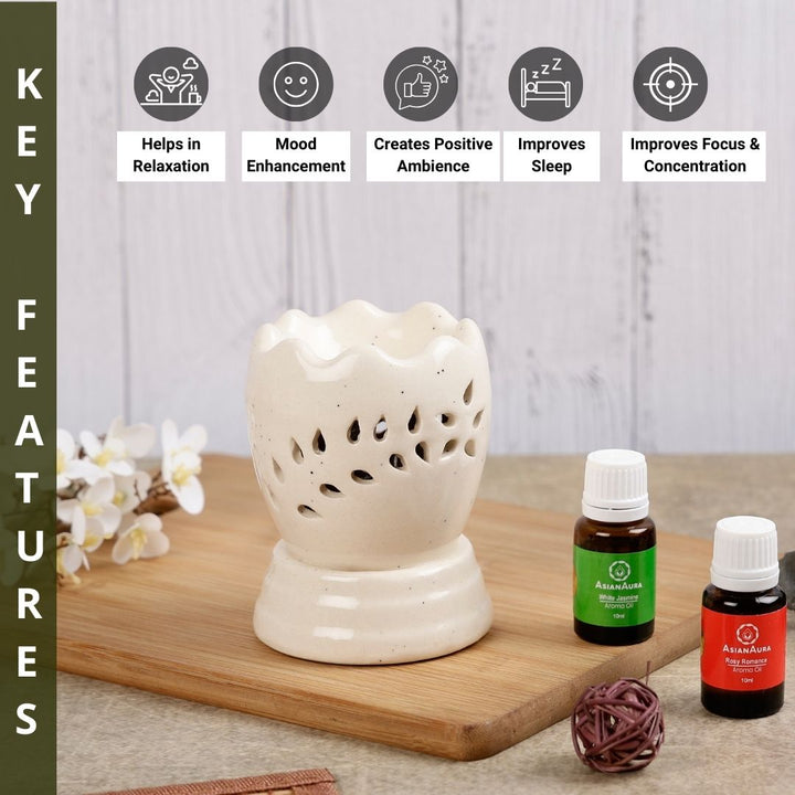 Tulip Aura Electric Diffuser - White