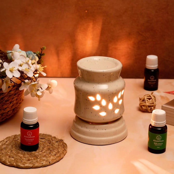 Cylindrical Shaped Electric Diffuser - White