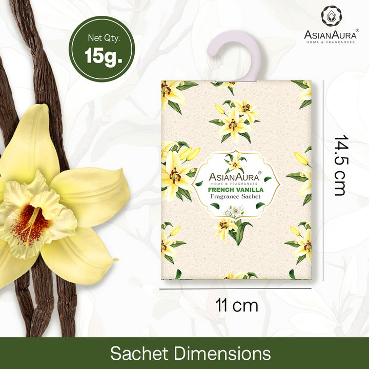 French Vanilla Fragrance Sachet - 15g