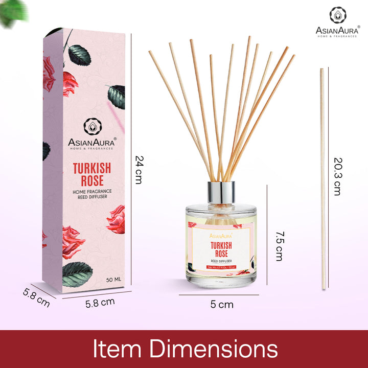 Turkish Rose Reed Diffuser - 50 ml