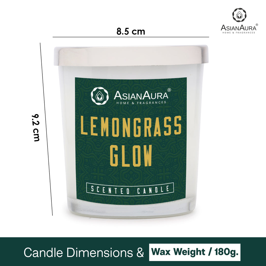 Scented Jar Candle - Lemongrass Glow