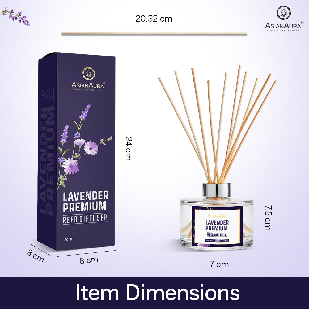 Lavender Premium Reed Diffuser - 120 ml