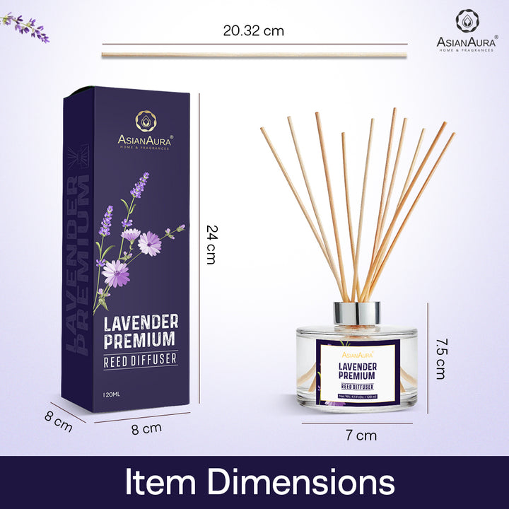 Lavender Premium Reed Diffuser - 120 ml