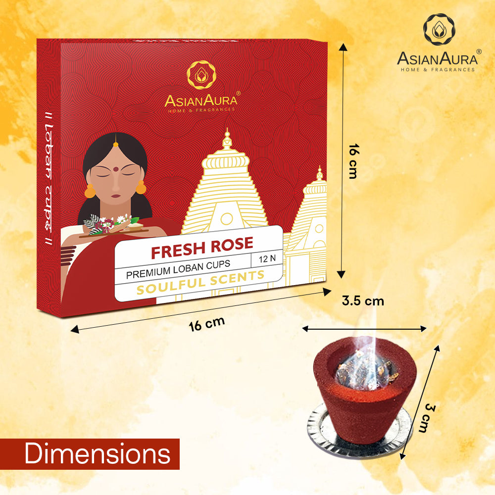 Premium Loban Cups - Fresh Rose (12N)