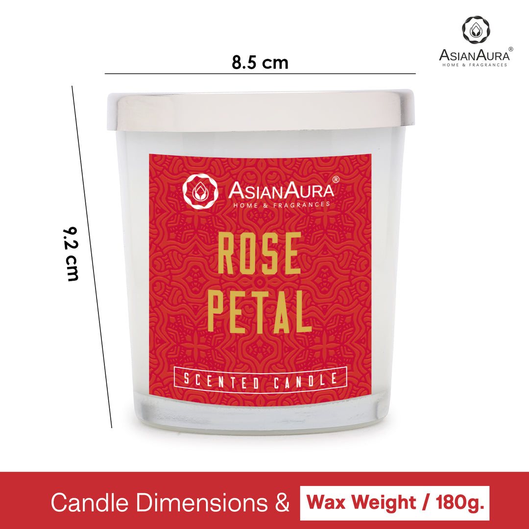 Scented Jar Candle - Rose Petal