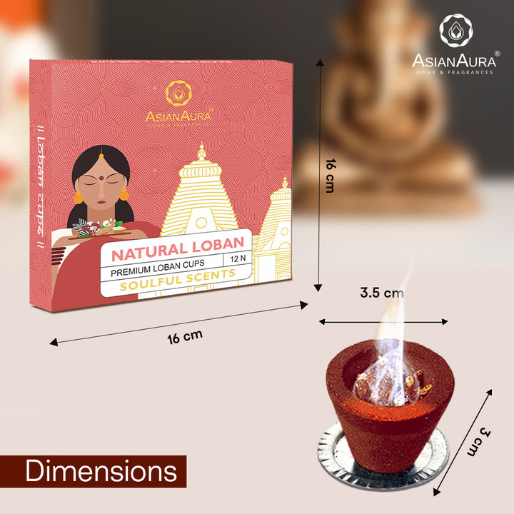 Premium Loban Cups - Natural Loban (12N)