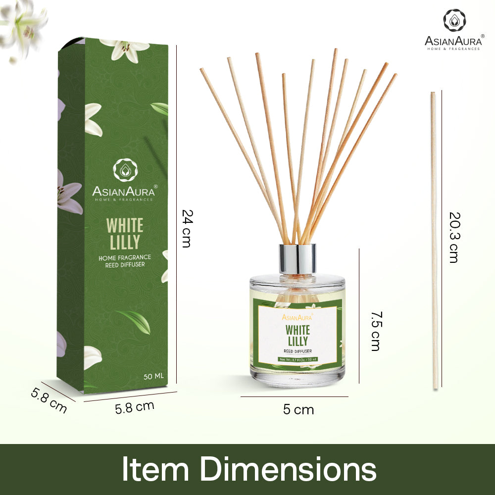 white lily diffuser White Lily Reed Diffuser