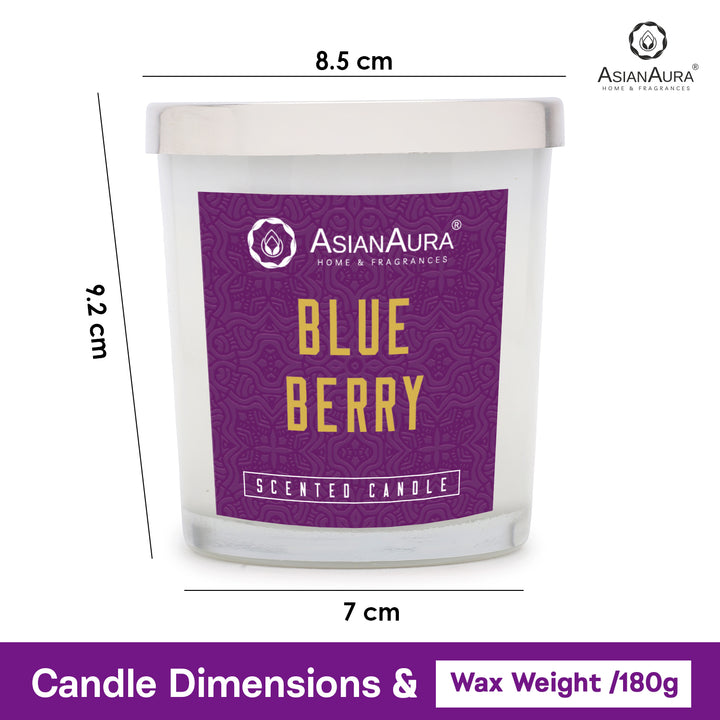 Scented Jar Candle - Blue Berry