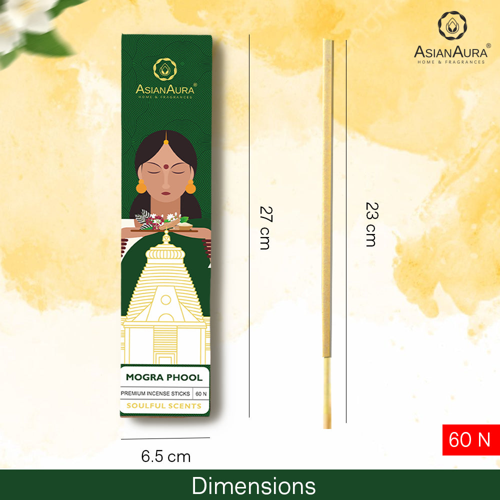 Premium Incense Sticks - Mogra Phool (60N)