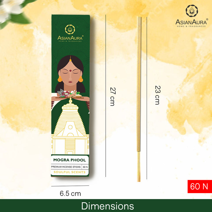 Premium Incense Sticks - Mogra Phool (60N)