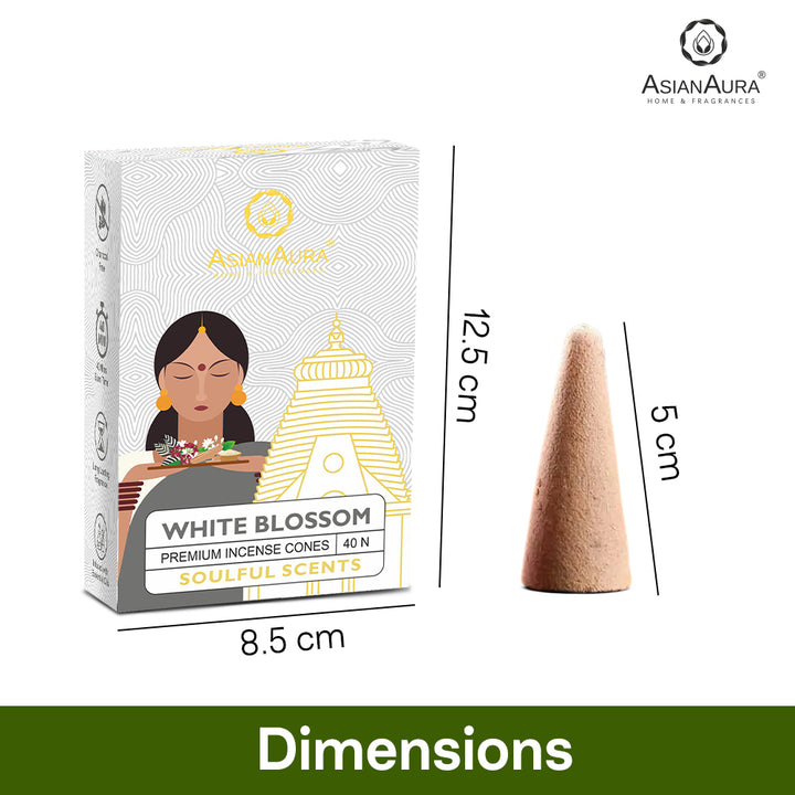 Premium Incense Cones - White Blossom (40N)