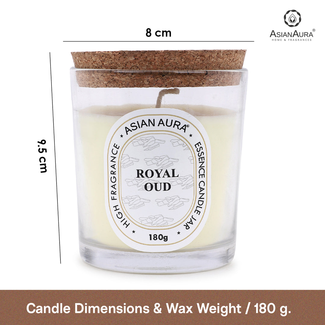 Jar Candle with Wooden Lid - Royal Oud
