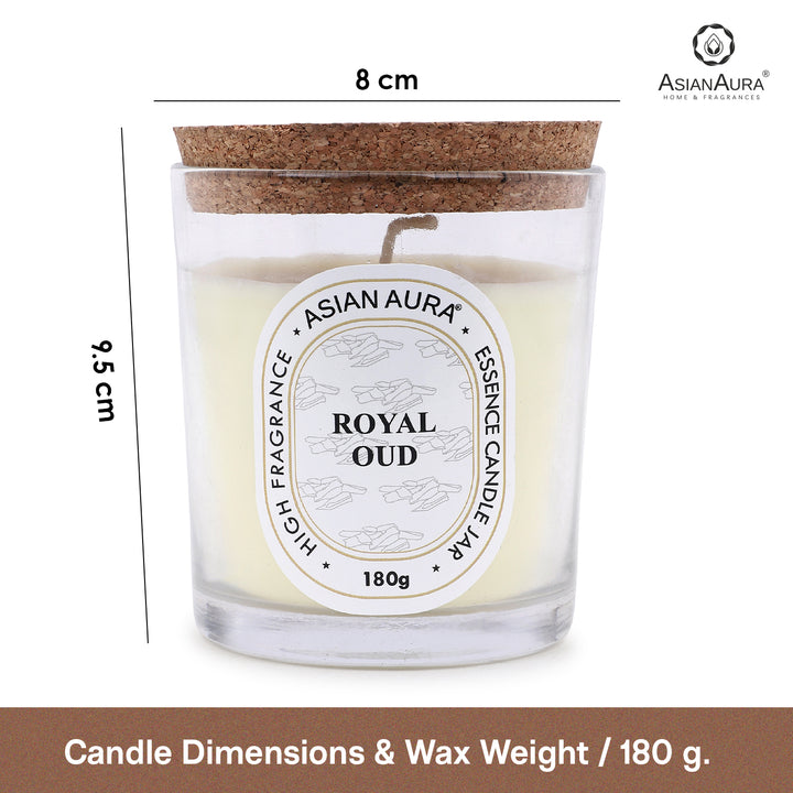 Jar Candle with Wooden Lid - Royal Oud