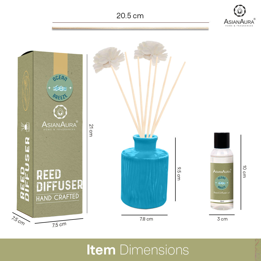 Handcrafted Reed Diffuser - Ocean Breeze