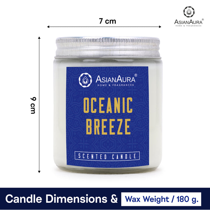 White Screw Jar Candle - Oceanic Breeze