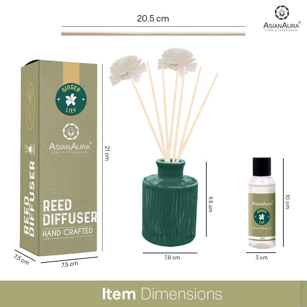 Handcrafted Reed Diffuser - Ginger Lily