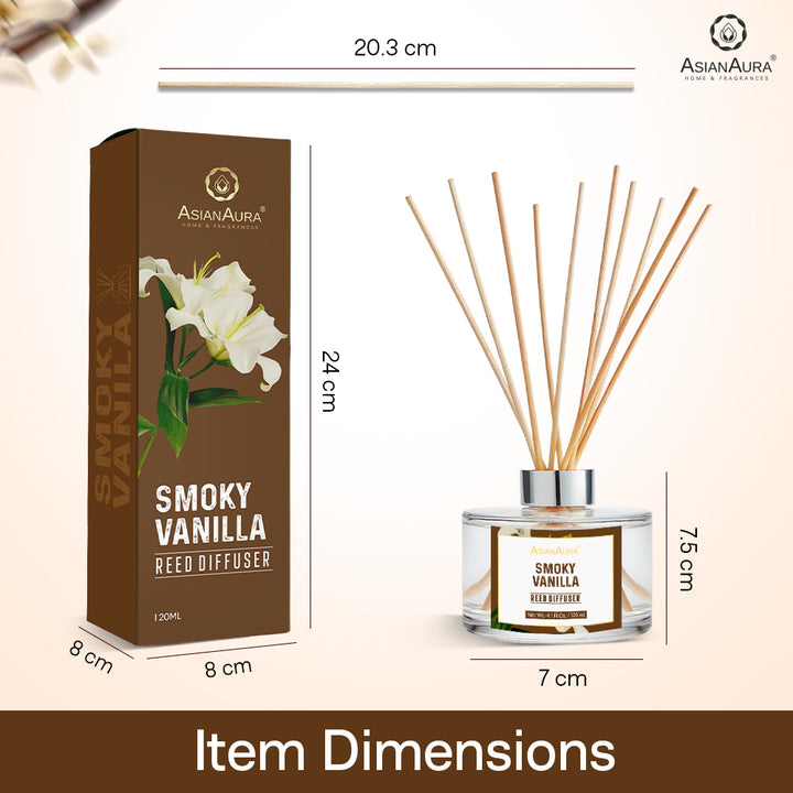 Smoky Vanilla Reed Diffuser - 120 ml