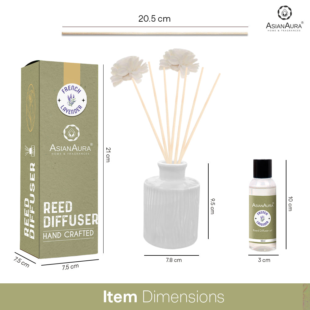 Handcrafted Reed Diffuser - French Lavender