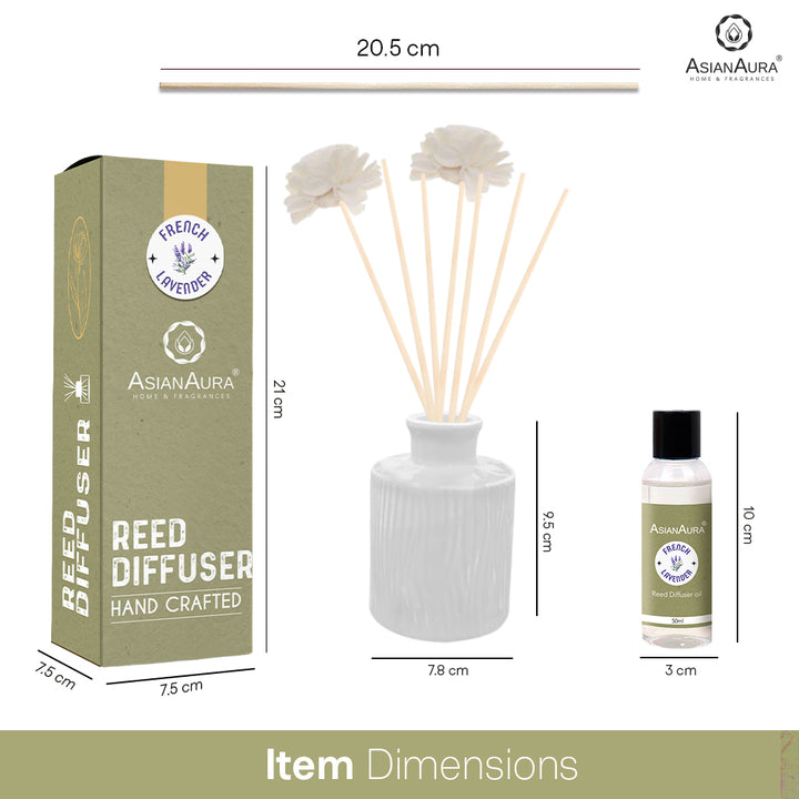 Handcrafted Reed Diffuser - French Lavender