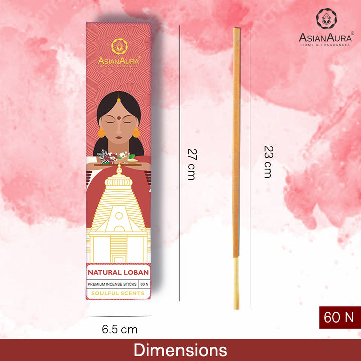 Premium Incense Sticks - Natural Loban (60N)