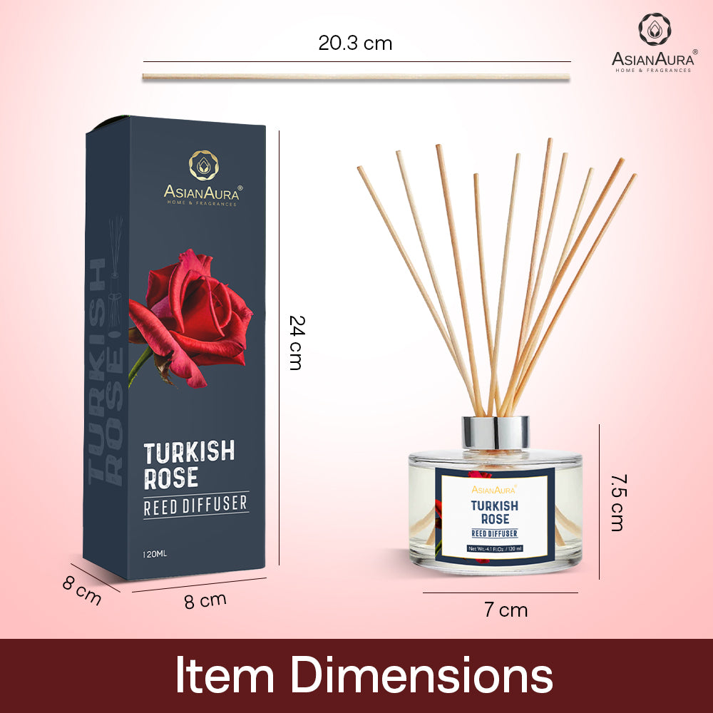 Turkish Rose Reed Diffuser - 120 ml