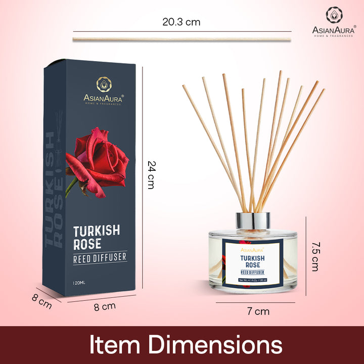 Turkish Rose Reed Diffuser - 120 ml