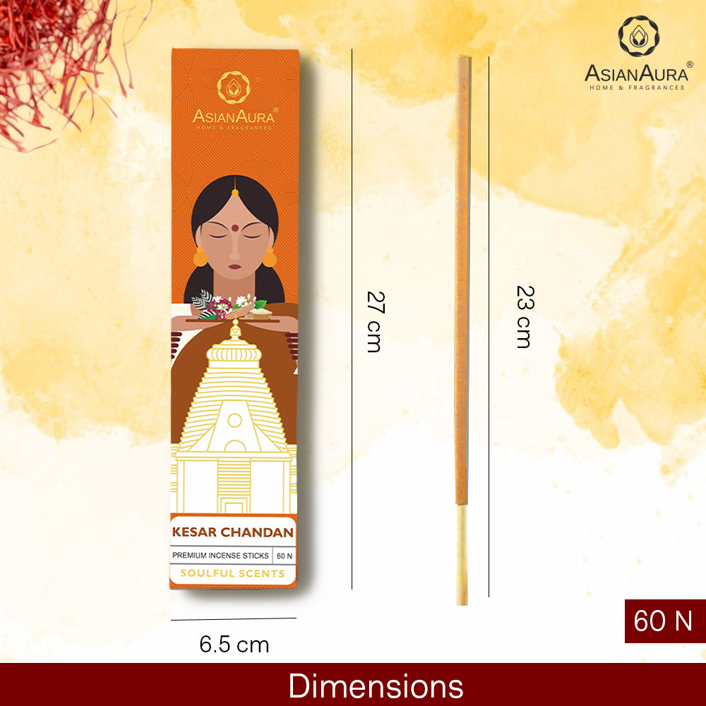 Premium Incense Sticks - Kesar Chandan (60N)