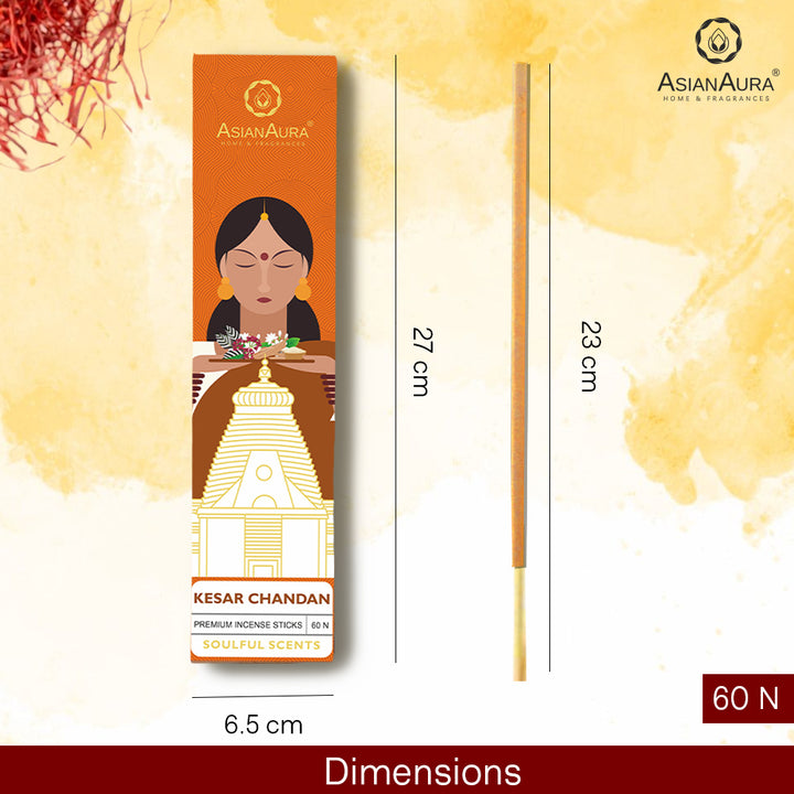 Premium Incense Sticks - Kesar Chandan (60N)