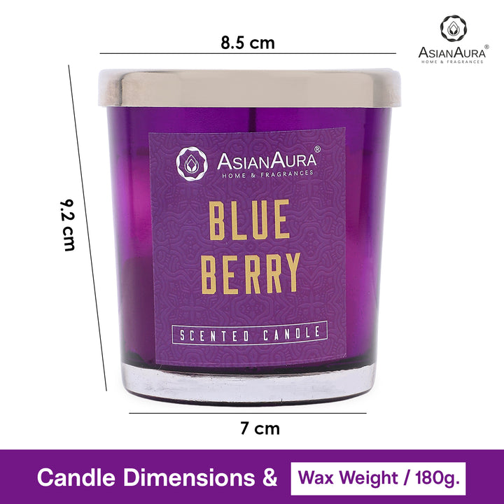 Scented Jar Candle - Blueberry
