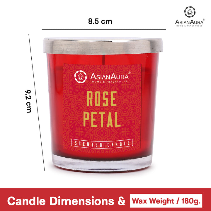 Scented Jar Candle - Rose Petal