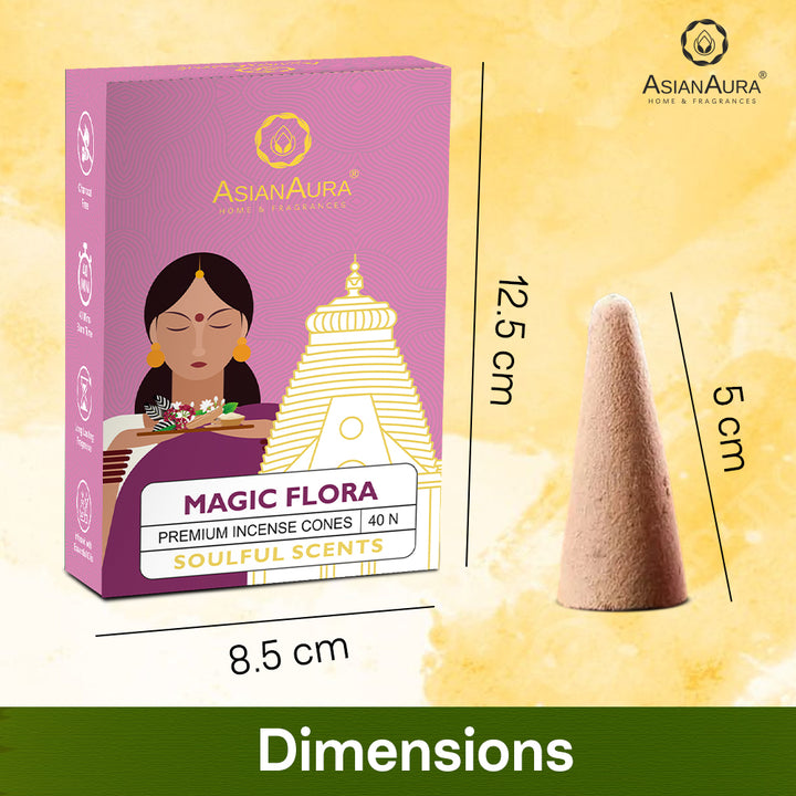 Premium Incense Cones - Magic Flora(40N)