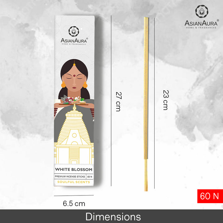 Premium Incense Sticks - White Blossom (60N)