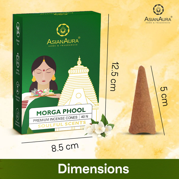 Premium Incense Cones - Mogra Phool (40N)