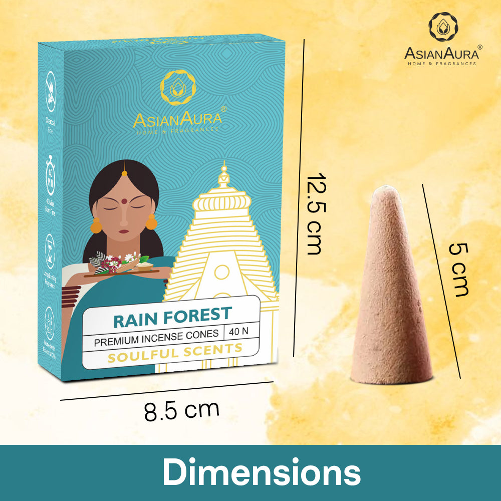 Premium Incense Cones - Rain Forest (40N)