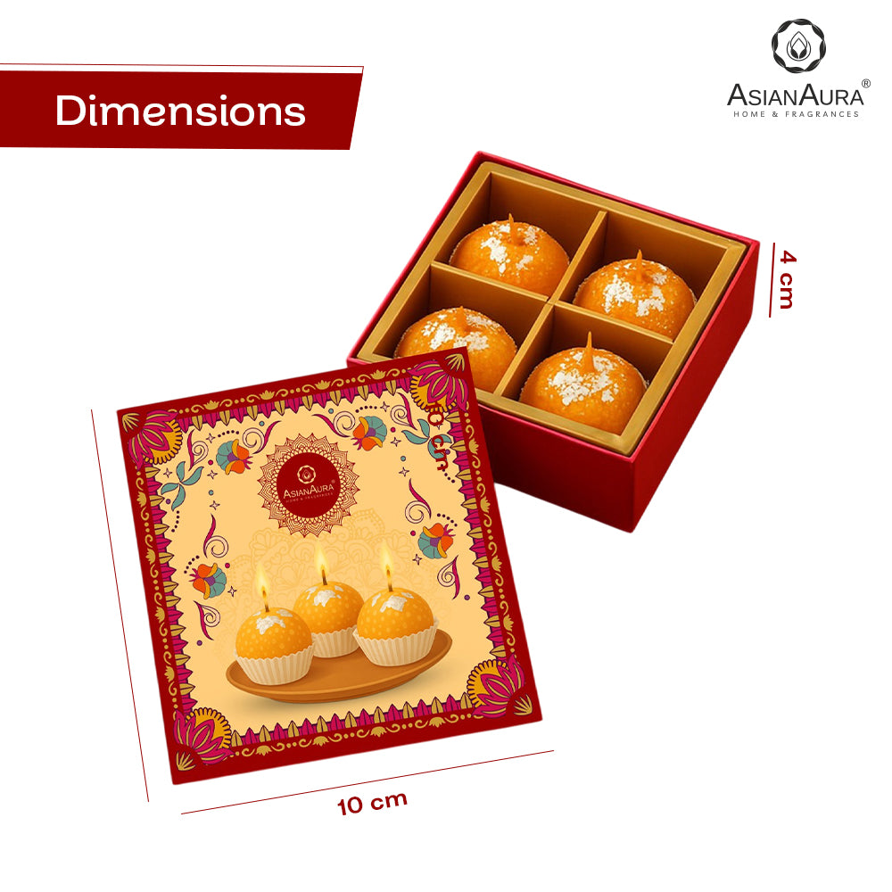Ladoo Candle - Pack of 4